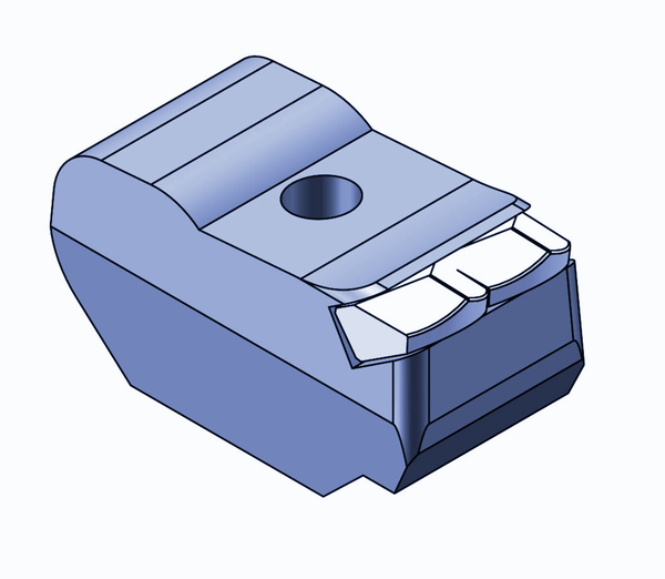 102,7x56,5x50 мм Молоток з 2 твердосплавними зубцями для Seppi ® Mulcher