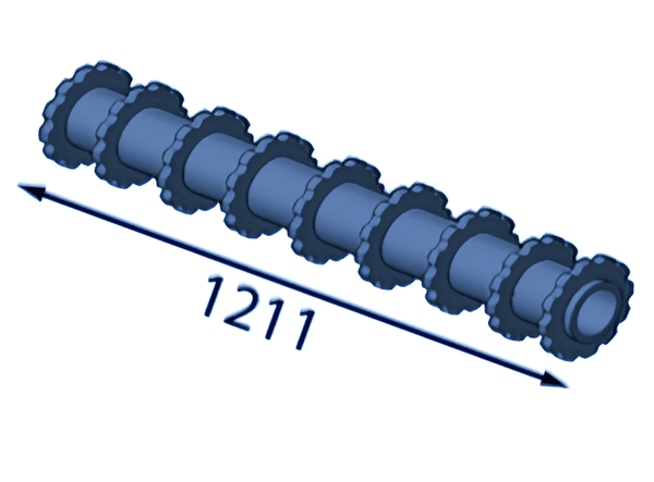 1211 мм Труба з конвеєрним приводом із шестернями для Eschlböck ®