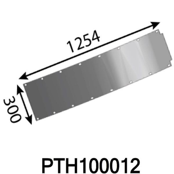 1254x300x6 Зношений металевий лист для нагнітачної трубки для Pezzolato ®