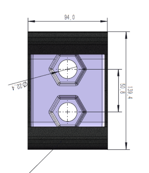 139.4*94*52/2*22.4--50.8 Молоток для Vermeer ®