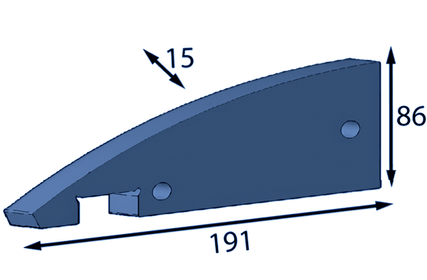 191x86x15 мм Бічна кришка для Eschlböck ®