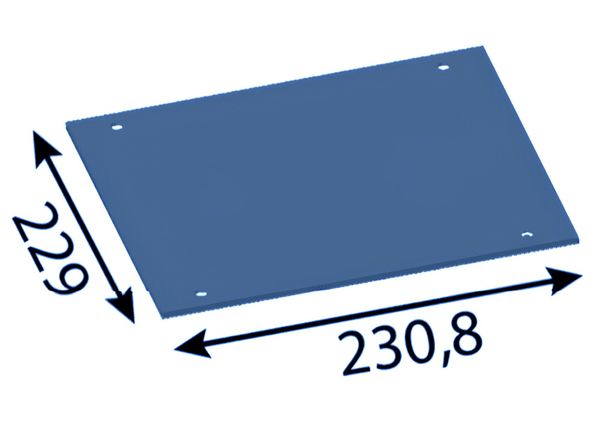 230x229 мм Змінна пластина на кінці повітродувки для Heizohack ®