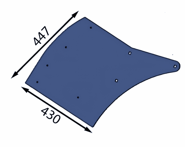 447x430x8 мм Зношений металевий лист для Eschlböck ®