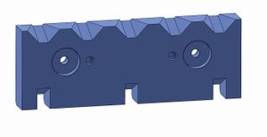 Середній тримач ножа 476x172,5x55 мм для Vecoplan VEZ OEM
