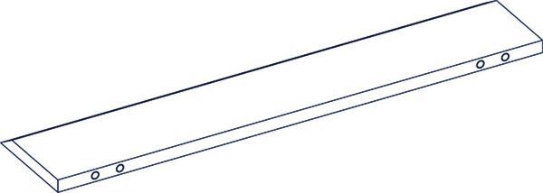 780x160x20 мм Рубальний ніж для Vecoplan ®