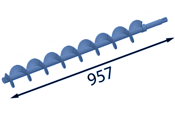957 мм Малий спіральний вал (лівосторонній) для Eschlböck ®